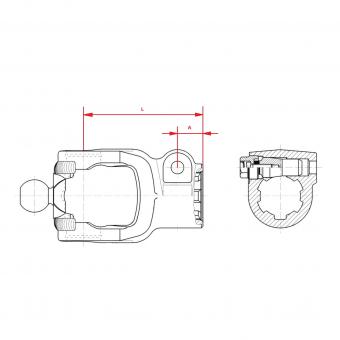 AGCC 2450 KNP1 3/4-6 CC L112 KPL  Walterscheid® Walterscheid® Mâchoire d'extrémité AGCC 2450 - 1104152