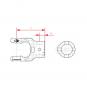 NG 2100 RD30H8 SPB10 SPB8 L78 1040314 La Walterscheid® Walterscheid® Hub yoke NG 2100 - 1040314