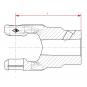 NG 2100 KEG29,6 GEW.-STIFT GM10 L96 1602265 La Walterscheid® Walterscheid® Nabengabel NG 2100 - 1602265