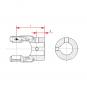 NG 2100 RD32H8 P10 GM8 GM10 L73 1056401 La Walterscheid® Walterscheid® Hub yoke NG 2100 - 1056401