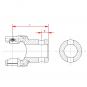 NG 2100 RD30G7 SPB13 L80 AZ50 KURZ 1345021 La Walterscheid® Walterscheid® Mâchoire alésée NG 2100 - 1345021