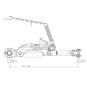 STABILISATOR ADSST-B 516-546+-40 SA25,4-51 LA.R9005/60 1206991 La Tragrahmen & Anbausystem Walterscheid® Stabilisator ADSST-B - 1206991