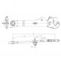 UNTERLENKER ULHK-C1 CAT.3 RH L730 LA.R9005/60 1207645 La Tragrahmen & Anbausystem Walterscheid® Unterlenker - 1207645