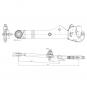 UNTERLENKER ULHK-C1 CAT.3 LH L730 LA.R9005/60 1207646 La Tragrahmen & Anbausystem Walterscheid® Unterlenker - 1207646