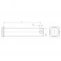 BOLZEN M.KOPF-4KT46 D37 L185 B12 GR.KTL-SW 1207679 La Tragrahmen & Anbausystem Walterscheid® Bolzen mit Kopf 185 - 1207679