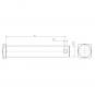 BOLZEN M.KOPF-4KT40 D32 L185 B12 GR.KTL-SW 1207680 La Walterscheid® Tragrahmen & Anbausystem Walterscheid® Bolzen mit Kopf 185 - 1207680
