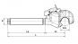 OL-HAKEN OHK CAT.2 M36X3 L320 GR.KTL-SW 1307217 La Walterscheid® Crochets de bras supérieur  OHK Walterscheid® Crochet pour bielle supérior complètement CAT.2 - 1307217