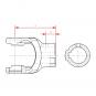 NG 2200 RZ1 1/4 P1/4 GZ3/8UNC-2 L80 1329024 La Walterscheid® Standardgabeln Walterscheid® Nabengabel NG 2200 - 1329024