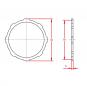 DRUCKSCHEIBE K31-K36M 83X70X3 1356643 La Walterscheid® Walterscheid® Druckscheibe K 31 - K 36M - 1356643