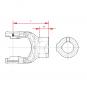 NG 2200 RD20H8 P6 GM8 L80 1041086 La Walterscheid® Standard yokes Walterscheid® Hub yoke NG 2200 - 1041086