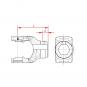 NG 2200 6KT27F8 GM10 AZ40H12 L80 1115553 La Walterscheid® Walterscheid® Mâchoire alésée NG 2200 - 1115553