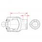 NG 2280 RD25H8 P8 GM10 L80 Gabel Ng W 1 Walterscheid® Wide Angle Connecting Yokes Walterscheid® Hub yoke NG 2280 - 1366877