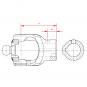 NG 2280 RD30H8 P8 GM10 L80 Gabel Ng W 1 Walterscheid® Wide Angle Connecting Yokes Walterscheid® Hub yoke NG 2280 - 1366878