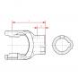 NG 2200 RD30H8 P8 GM10 L80 1041156 La Walterscheid® Standard yokes Walterscheid® Hub yoke NG 2200 - 1041156