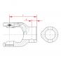 NG 2200 RD30H8 SPB13 L80 1045531 La Walterscheid® Standard yokes Walterscheid® Hub yoke NG 2200 - 1045531