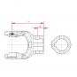 NG 2200 RD30H8 P8 SPB8 L80 1083195 La Walterscheid® Walterscheid® Hub yoke NG 2200 - 1083195