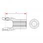 NG 2200 KNP1 1/8-6 L112 1162132 La Walterscheid® Walterscheid® Hub yoke NG 2200 - 1162132