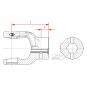 NG 2300 KNP1 1/8-6 SPB8 L95 1041533 La Walterscheid® Standard yokes Walterscheid® Hub yoke NG 2300 - 1041533