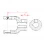 NG 2300 RD25H8 P8 GM12 L95 1041388 La Walterscheid® Walterscheid® Nabengabel NG 2300 - 1041388