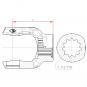 NG 2300 ZNP1 1/2-11 L83 1385517 La Walterscheid® Standard yokes Walterscheid® Hub yoke NG 2300 - 1385517