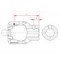 NG 2380 RD30H8 P8 GM12 L95 1366852 La Walterscheid® Wide Angle Connecting Yokes Walterscheid® Hub yoke NG 2380 - 1366852