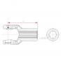 NG 2300 KNP1 3/8-6 L135 1084971 La Walterscheid® Walterscheid® Hub yoke NG 2300 - 1084971