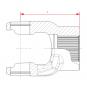 NG 2600 ZNP55X2-26 L130 SCHEIBE 13X60X6 Gabel Ng 2 Walterscheid® Standard yokes Walterscheid® Hub yoke NG 2600 - 1127427