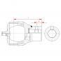 NG P675 RD40H8 P12 GM14 L138 ZENTG-LAGER 1696724 La Walterscheid® Wide Angle Connecting Yokes Walterscheid® Hub yoke NG P675 - 1696724