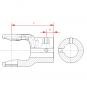 NG 2400 RZ1 1/2H8 P3/8 GZ3/8UNC-2 L112 1380469 La Walterscheid® Walterscheid® Hub yoke NG 2400 - 1380469