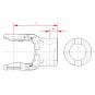 NG 2400 RD40H8 SPB15 L105 1350754 La Walterscheid® Walterscheid® Nabengabel NG 2400 - 1350754
