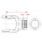 NG 2400 ZNP40X36-20 L106 NIP2 V-SI 1104627 La Walterscheid® Walterscheid® Mâchoire alésée NG 2400 - 1104627