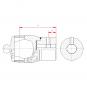 NG 2480 RD35H8 P10 GM14 L118 1134726 La Walterscheid® Wide Angle Connecting Yokes Walterscheid® Hub yoke NG 2480 - 1134726