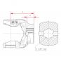 NG 2400 KNP1 3/8-6 SPB10 L75 KURZ P-SITZ 1119378 La Walterscheid® Walterscheid® Mâchoire alésée NG 2400 - 1119378