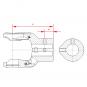 NG 2500 RZ1 3/4 P1/2 GZ1/2UNC-2 L118 1329050 La Walterscheid® Walterscheid® Nabengabel NG 2500 - 1329050