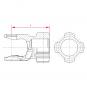 NG 2500 RD55H7 L129 HÖCK-4 1358743 La Walterscheid® Walterscheid® Mâchoire alésée NG 2500 - 1358743