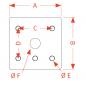 200x200x40 mm/1x130x115M20-6H/C40 8000102 La Walterscheid® Hitches Walterscheid® Mounting Plate ASP7115-200 - 8000102