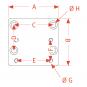 205x185x40 mm/HD=160x100/21-HD=140x80 1 8000116 La Walterscheid® Hitches Walterscheid® Mounting Plate ANP7005-004 – 8000116