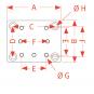 220x170x40 mm/170x135/21-110x100 8000431 La Walterscheid® Hitches Walterscheid® Mounting Plate ANP7110-170/130 – 8000431