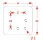 200x200x30 mm/1x110x100M16-8H 8003242 La Walterscheid® Hitches Walterscheid® Mounting Plate ASP7110-200 - 8003242