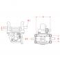KU866 HD=175x80 mm 8004026 La Walterscheid® Technique d’attelage Walterscheid® Accouplement à chape sur plaque mobile KU866/94008 - 8004026