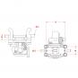 KU894 HD=225x80 mm 8004043 La Walterscheid® Technique d’attelage Walterscheid® Accouplement à chape sur plaque mobile KU894/94008 - 8004043