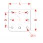 210x210x40 mm/1x145x145/160M20-8H 8004473 La Walterscheid® Hitches Mounting Plate ASP7160-210