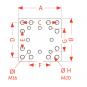 200x200x40 mm/160x160M20-110x100 8004490 La Walterscheid® Hitches Walterscheid® Mounting Plate ASP7160-200 – 8004490