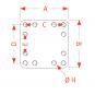 200x200x40 mm/1x160x160M20-12H 8004835 La Walterscheid® Mounting plates Walterscheid® Mounting Plate ASP7160-005 – 8004835