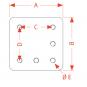 210x210x40 mm/1x130x130M20-8H 8004920 La Walterscheid® Hitches Walterscheid® Mounting Plate ASP7130-210 - 8004920