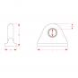 50x110x30-165x65x15 mm 8004930 La Walterscheid® Zugösen Walterscheid® Zugöse Zotek-50 - 8004930