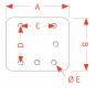 190x160x30 mm/1x110x100M16-8H 8004955 La Walterscheid® Hitches Walterscheid® Mounting Plate ASP7110-160/190 - 8004955