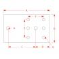 200x330x40 mm/1x130x115M20-6H/C2x25HD200 8005187 La Walterscheid® Technique d’attelage Walterscheid® Plaque de montage ANP7115-200 - 8005187