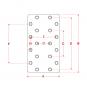 200x360x40 mm/3x160x160-80x80M20-18H 8005528 La Walterscheid® Technique d’attelage Walterscheid® Plaque de montage ASP7160-006 - 8005528