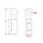 K50 mm 8005717 La Walterscheid® Jauges de contrôle Walterscheid® Test balle PK49 - 8005717